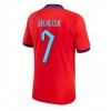 Herren Fußballbekleidung England Jack Grealish #7 Auswärtstrikot WM 2022 Kurzarm